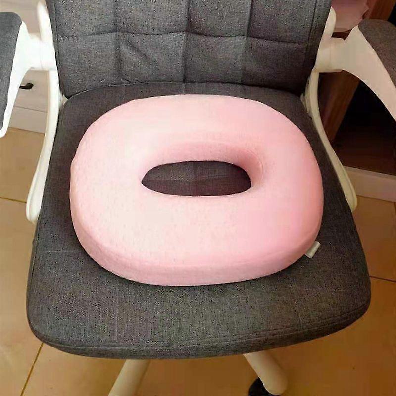 尾骨の痛みの緩和メモリーフォームリングチェアシートクッション枕ピンク