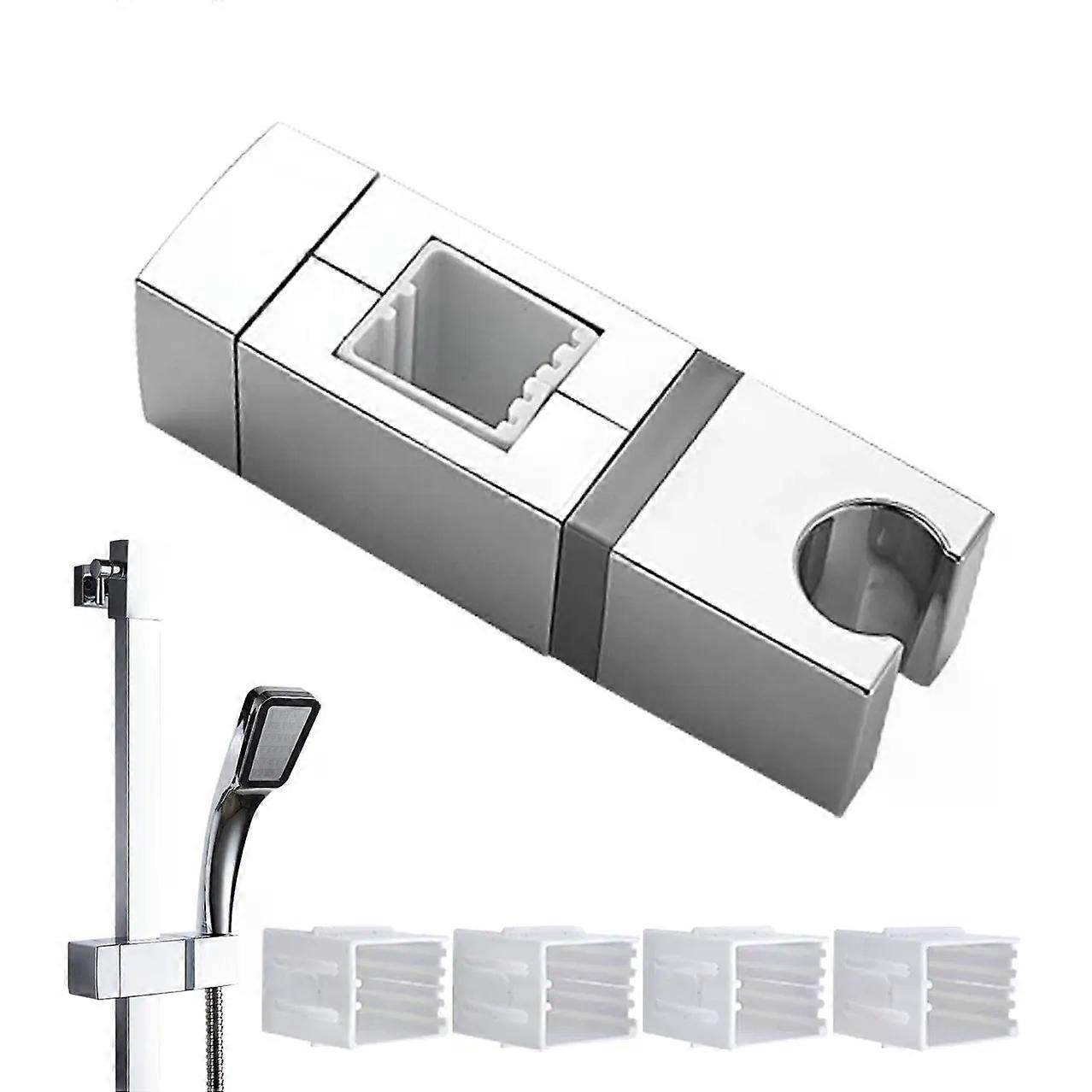 Universal Shower Bracket, Adjustable Shower Head Holder, Square Shower Head Holder, Adjustable Diameter, Easy Installation, Handheld Shower Holder fo