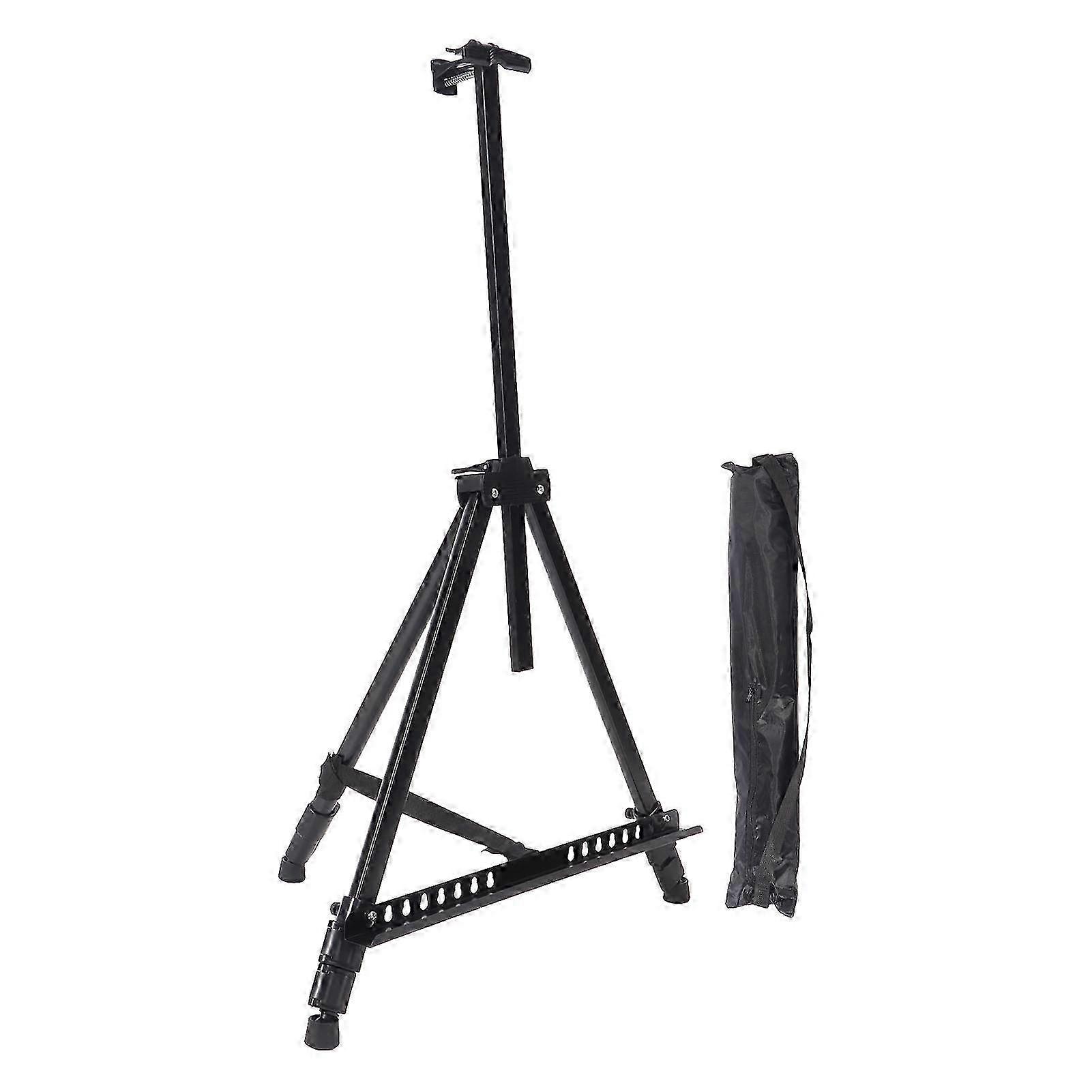 Easel Stand Iron Adjustable Foldable Triangular Structure Stable Art Easel for Table Floor Painting Display