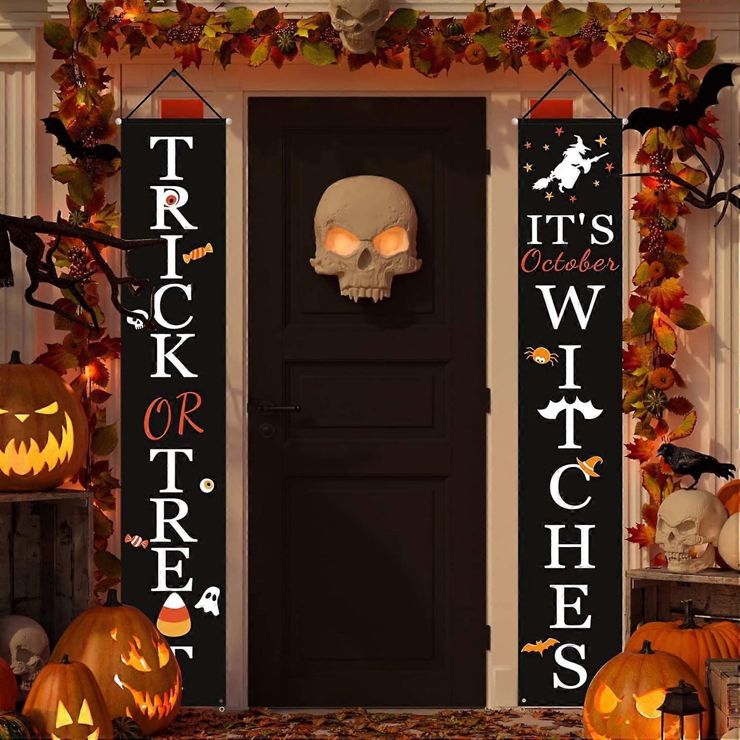Polyester Oxford Fabric Halloween Decorations, Durable Material with Pre-assembled Spooky Accent for Indoor Outdoor Spaces