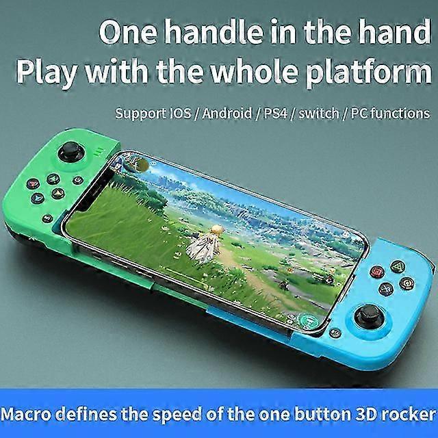 D3 Telescopic Mobile Phone Gamepad Bluetooth-compatible 5.0 Type-C Wireless Game Controller Joystick for PUBG for PS4 Switch PC