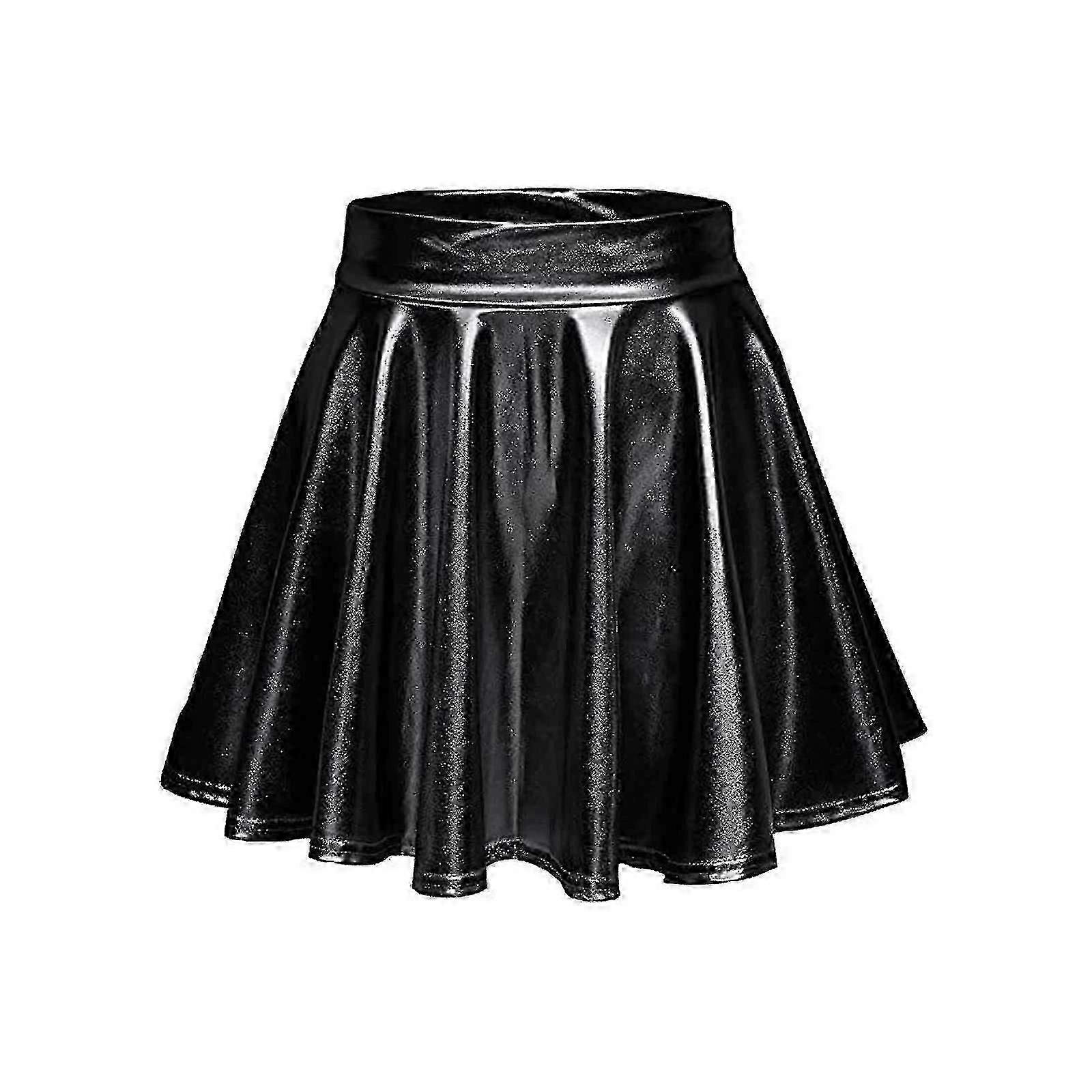 تنورة مطوية معدنية للسيدات ، تنورة تزلج قصيرة - يوجيا