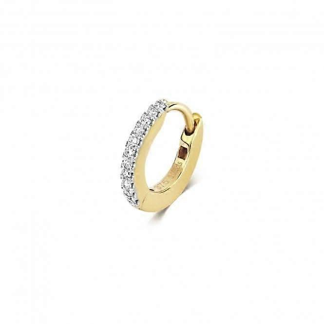 Diamond Jewellery 9ct Gold Diamond Single Cartilage Hoop ED903