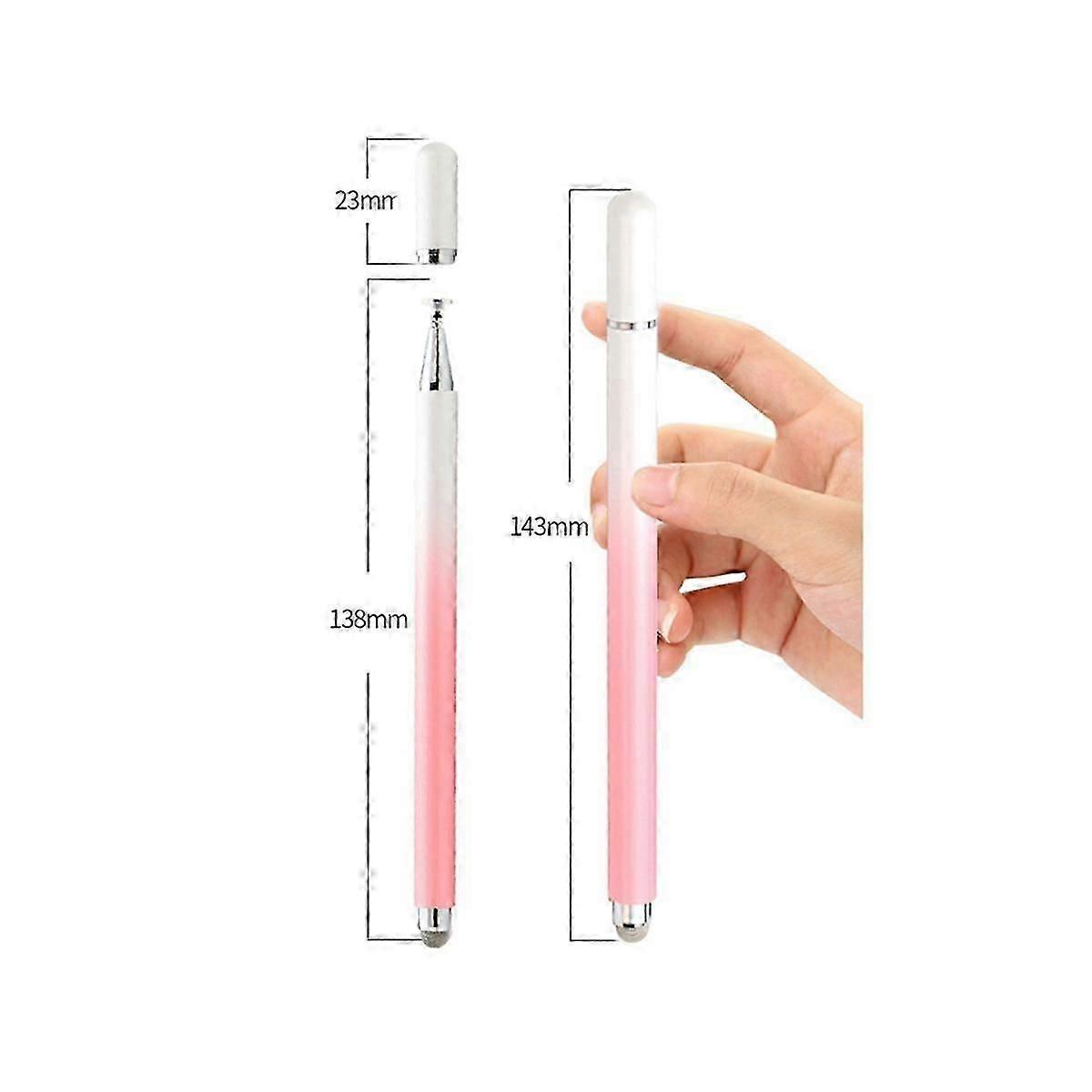 Magnetic Dual-Use Handwriting Stylus Transparent Disc Built-In Suction Cup Phone Tablet Universal C js