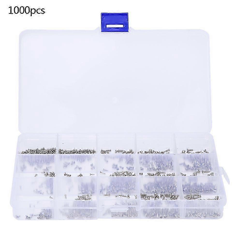 1000PCS Miniature Round Head Countersunk Head Cross Self Tapping Screw M1 M1.2 M1.4 M1.7