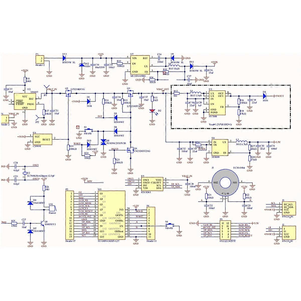 M5Dial ESP32-S3 M5StampS3 -kehityskortti 1,28 tuuman pyöreä kosketusnäyttö älykäs kotiohjaus UIFlow: lle