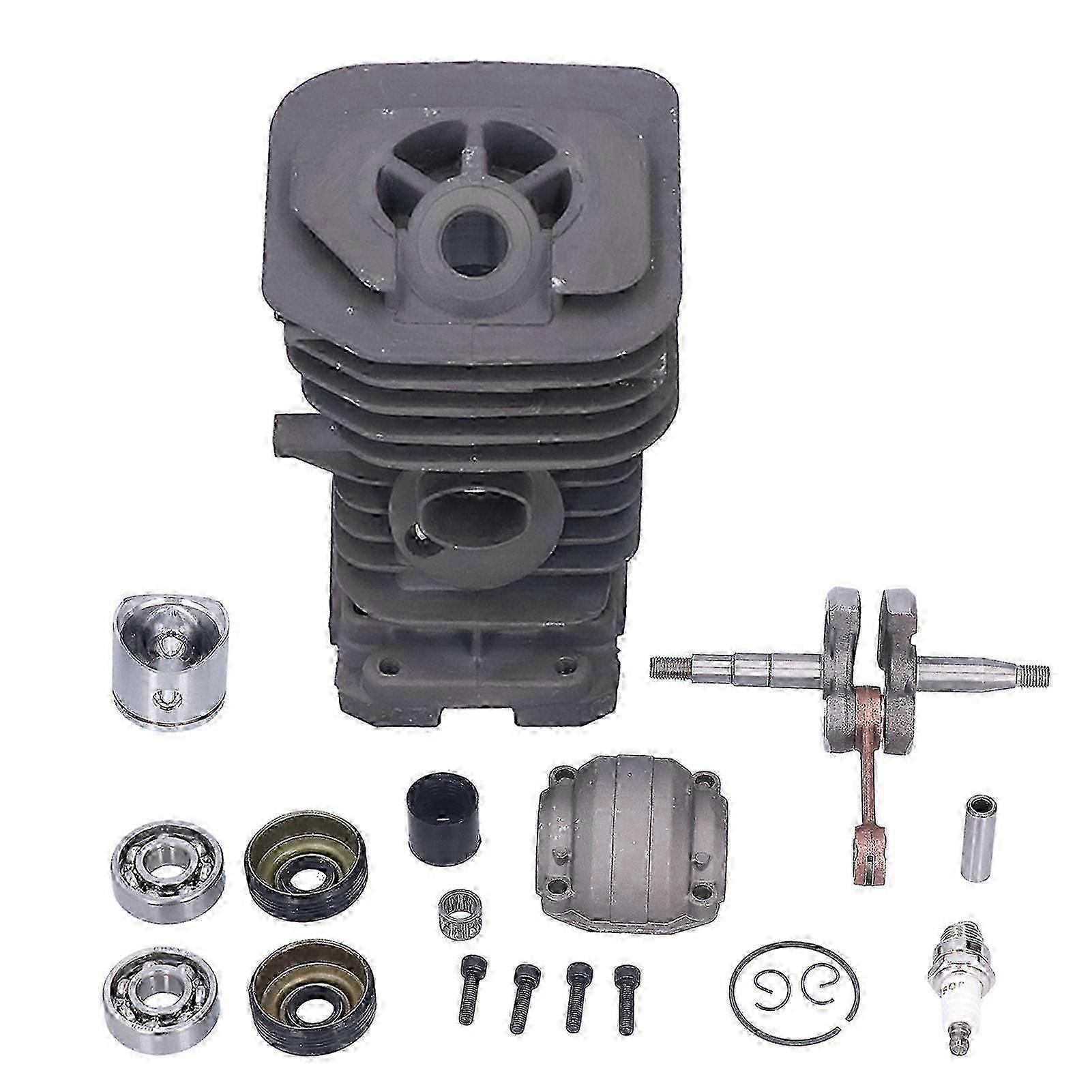 40mm Cylinder Piston Kit Needle Bearing Gasket Kit Chainsaw Cylinder Set for Husqvarna 136 137 141 142 NO.0974 2024 Walk Walkbee 8813 B