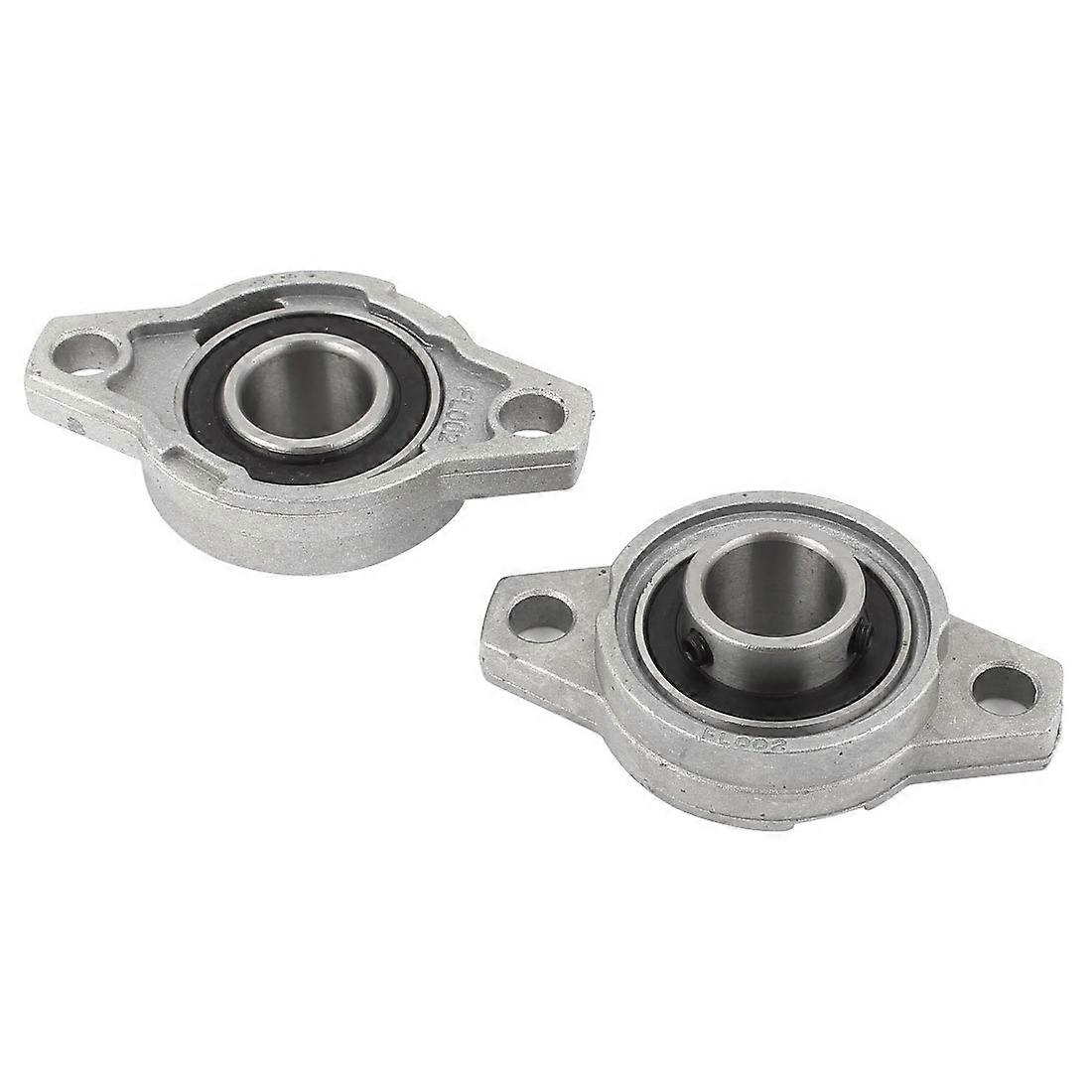 KFL002 FL002 Self Aligning Pillow Block Flange Bearing 15mm 2PCS