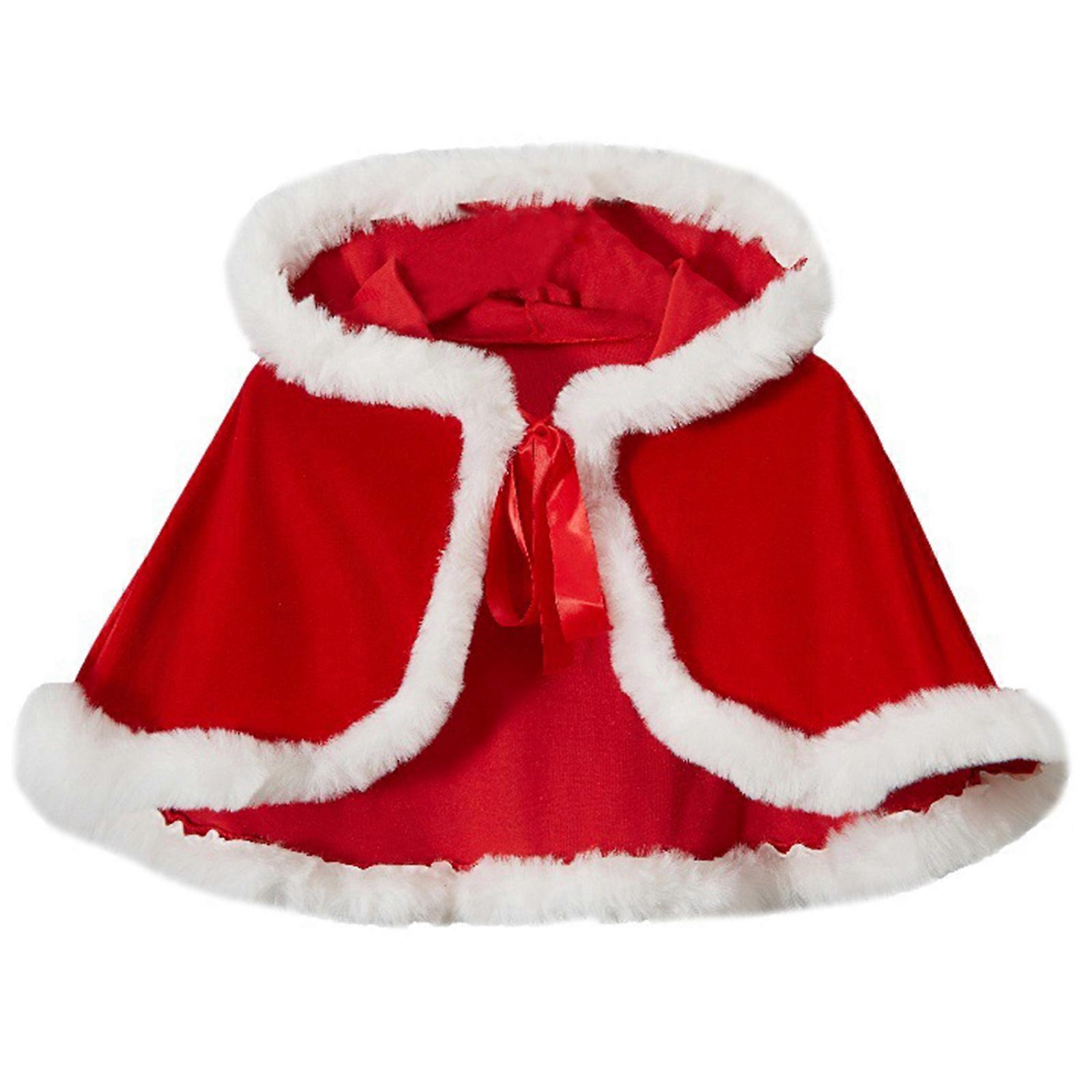 Stage Performances Shawls with Plush Widened Thick Imitation Furs Female Shawl for Holiday Warmth  red and white border