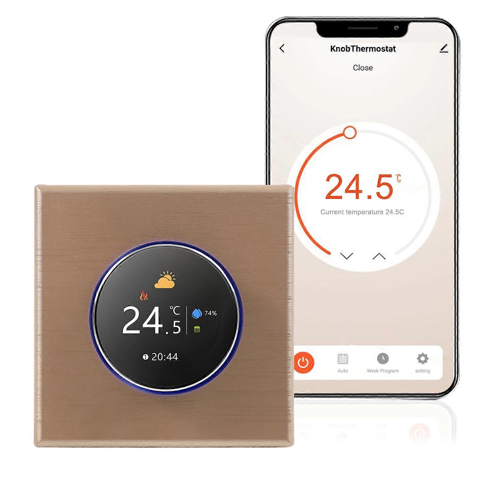 WiFi Thermostat with Smartphone App, 8.6x8.6cm, Remote Control