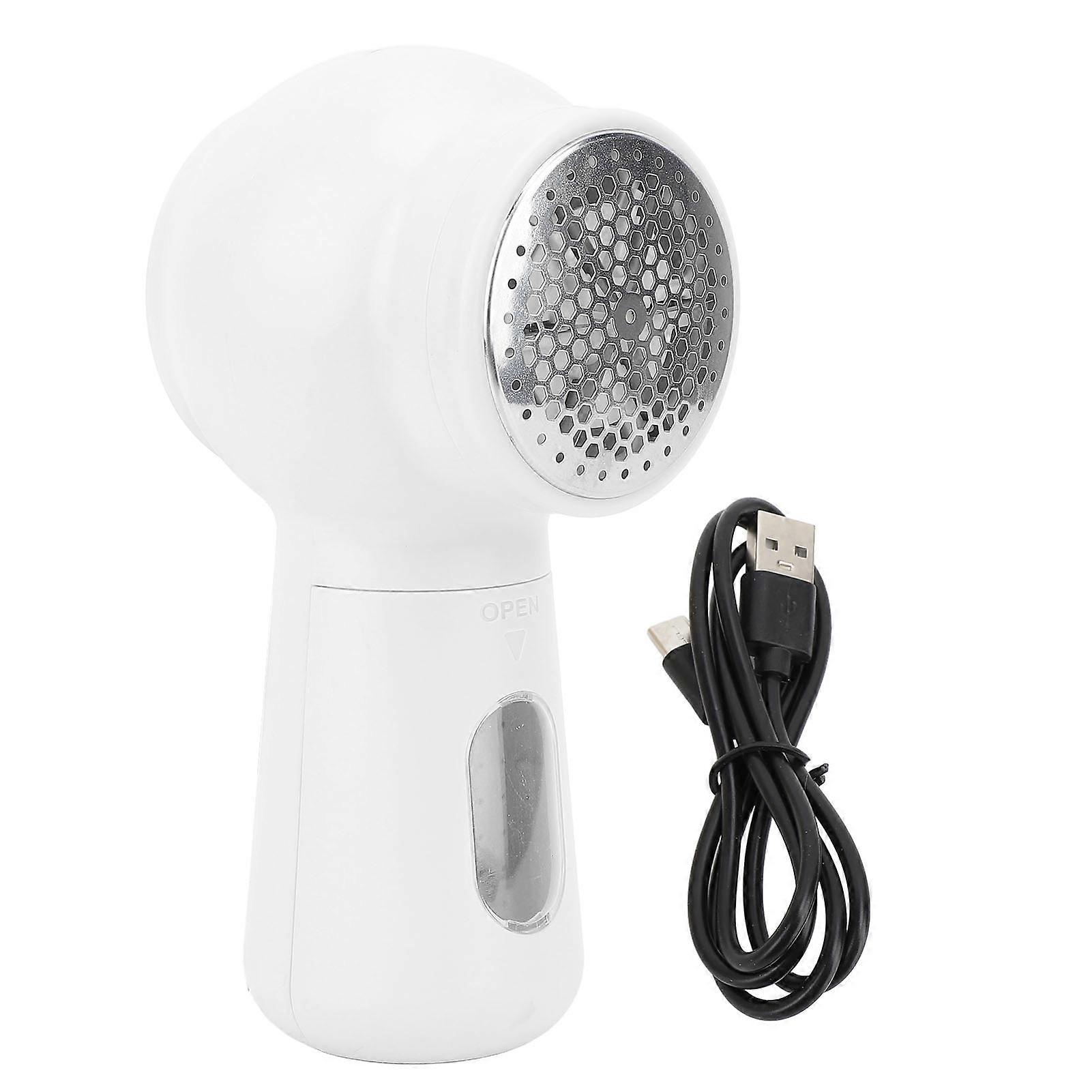 Lint Remover Sweater Defuzzer With Digital Display Sharp Blade 1200mAh Remove Clothes Fuzz Lint Balls Bobbles White