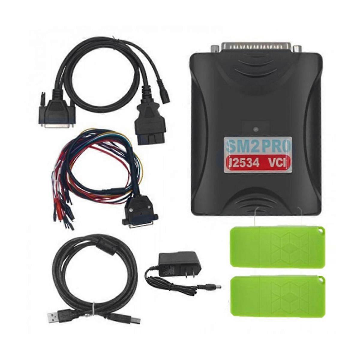SM2 Pro J2534 VCI ECU Programmer with Dongle Read&Write ECU V1.20-67 BENCH FLASH EEPROM Tool US Plu
