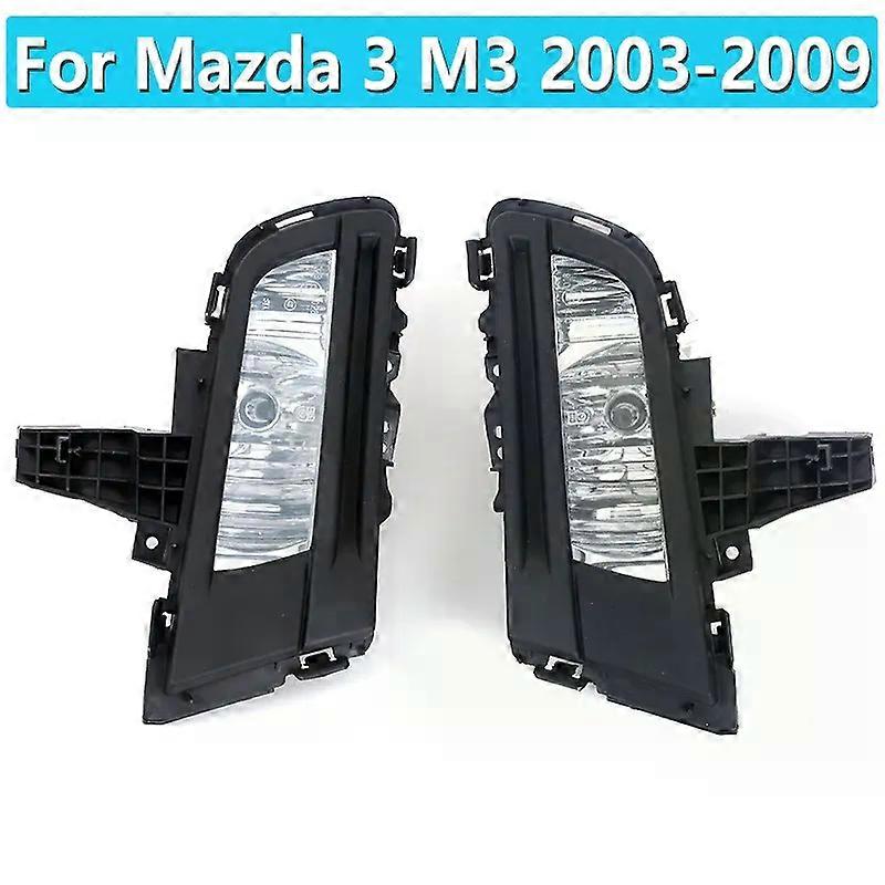 unique Foglights 12V 51W For Mazda 3 M3 2003 2004 2005 2006 2007 2008 2009 Front Bumper Fog Light With Line