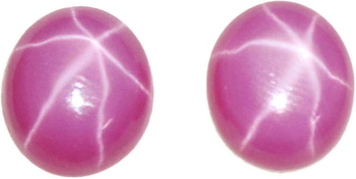 Natural 6 Rays Pink Star Ruby Loose Gemstone