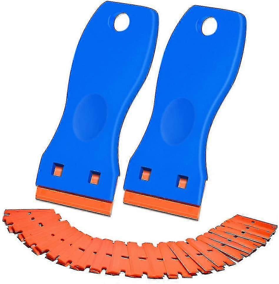 Plastic Razor Blade Scraper, 2 Pack Scraper Tool