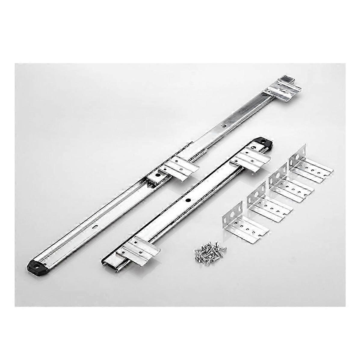 Plateau de rangement pour clavier sous le bureau, tiroir caché, noir