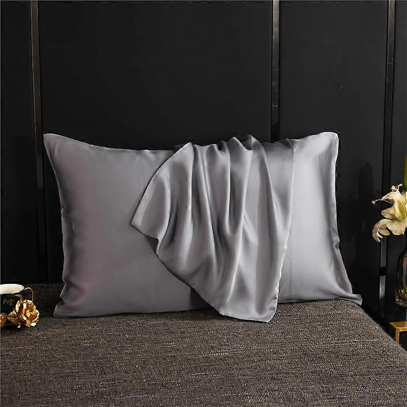 Natural Mulberry Silk Pillowcase Solid Color Envelope Pillow Case Bedding Sleeping Pillow Cover 50X70 Pillow Case Cover
