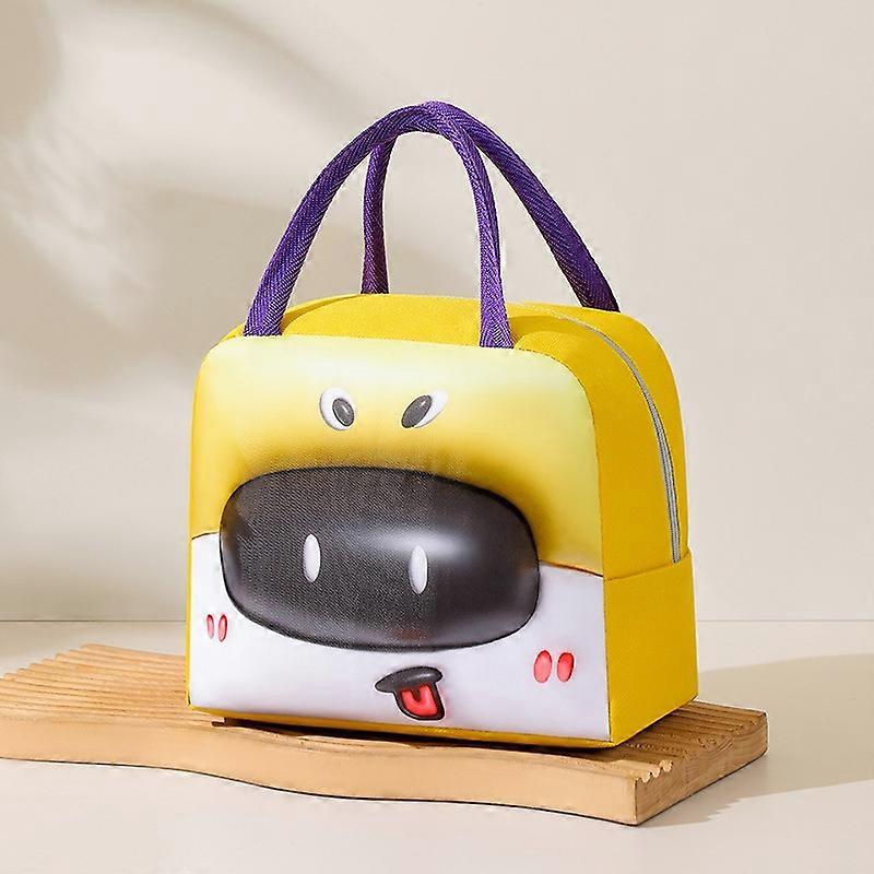 3D Cartoon Pattern Lunch Box Bag Large Capacity Handheld Insulation Bag