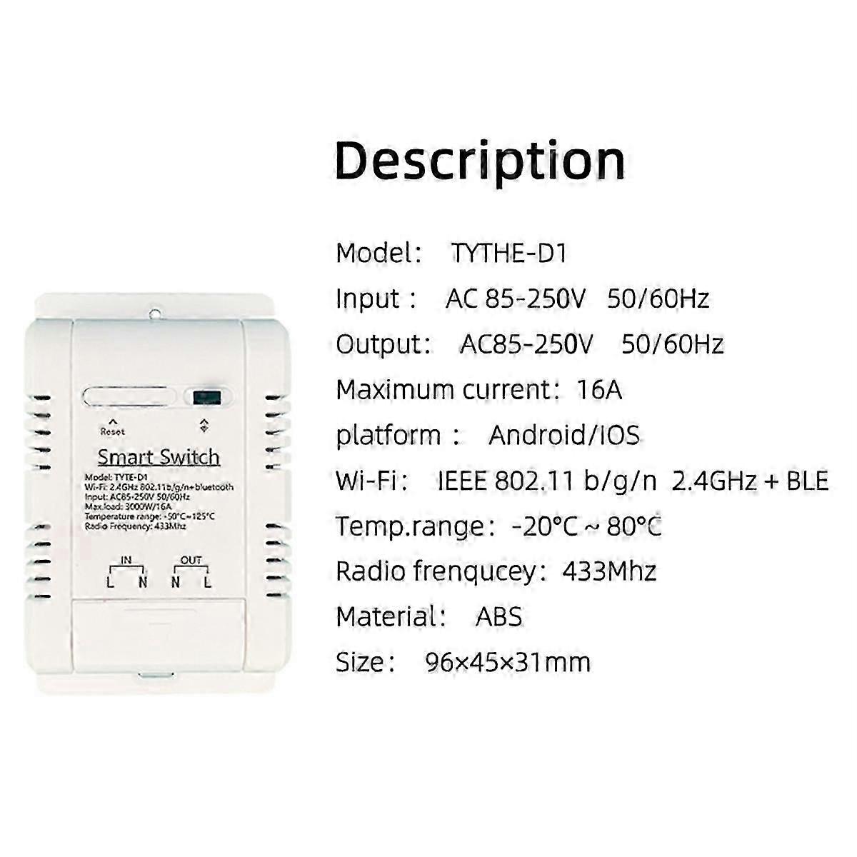 Thermostat Graffiti WIFI Smart Temperature On/Off Switch Timing RF433 ...