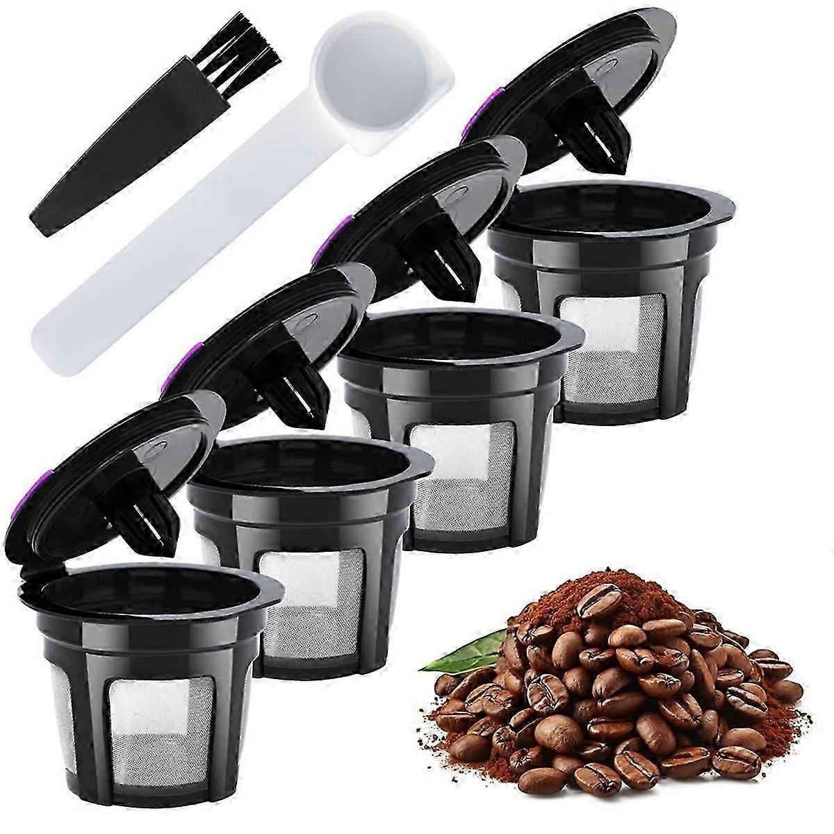 Universal Fit Reusable Coffee Filters With Coffee Pods Refillable Kcups Coffee Filters For 1.0 And 2.0