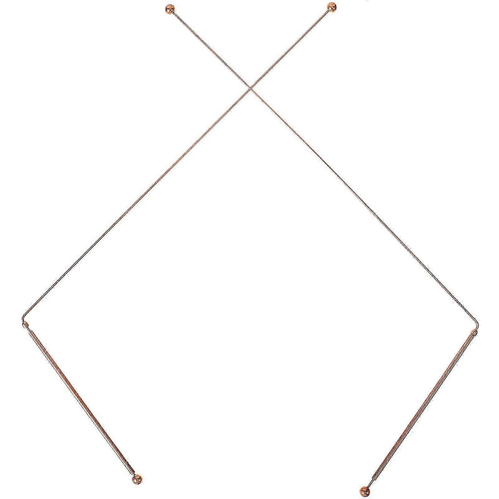 2Pcs Dowsing Rod Copper Divining Rod Flexible Rotation Divining Tool Portable Dowsing Rod