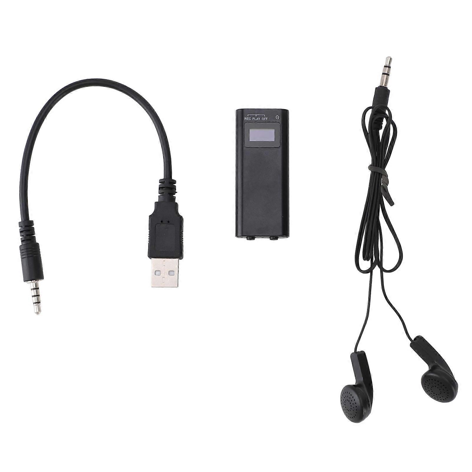 Portable Recorder Multifunctional Stylish AI Intelligent HD Noise Canceling MP3 Player for Sports Travel Working