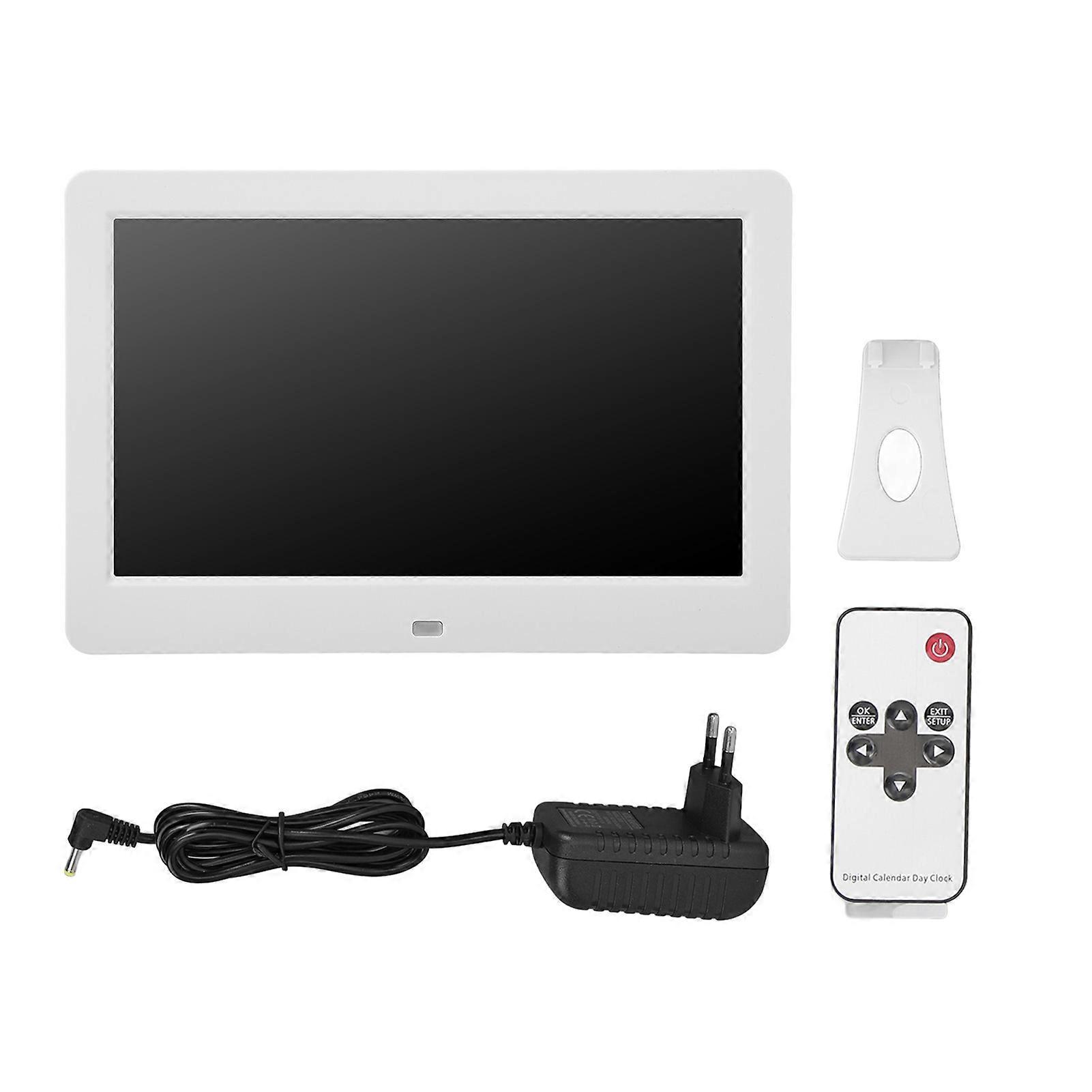 10.2inch Screen 5 Sets of Settings Wifi Synchronization Weather Forecast Remote Control Digital Alarm Clock for Seniors