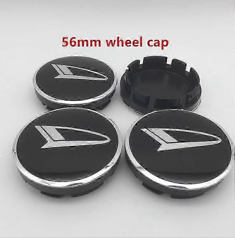 4pcs 56 χιλιοστά 60 χιλιοστά Daihatsu κεντρικό κάλυμμα πλήμνης καπακιού έμβλημα αυτοκόλλητο για τον Πίκο Ματέρια Ρόκι Κόπεν Κόπεν Κόπεν Έσσε Τέριος