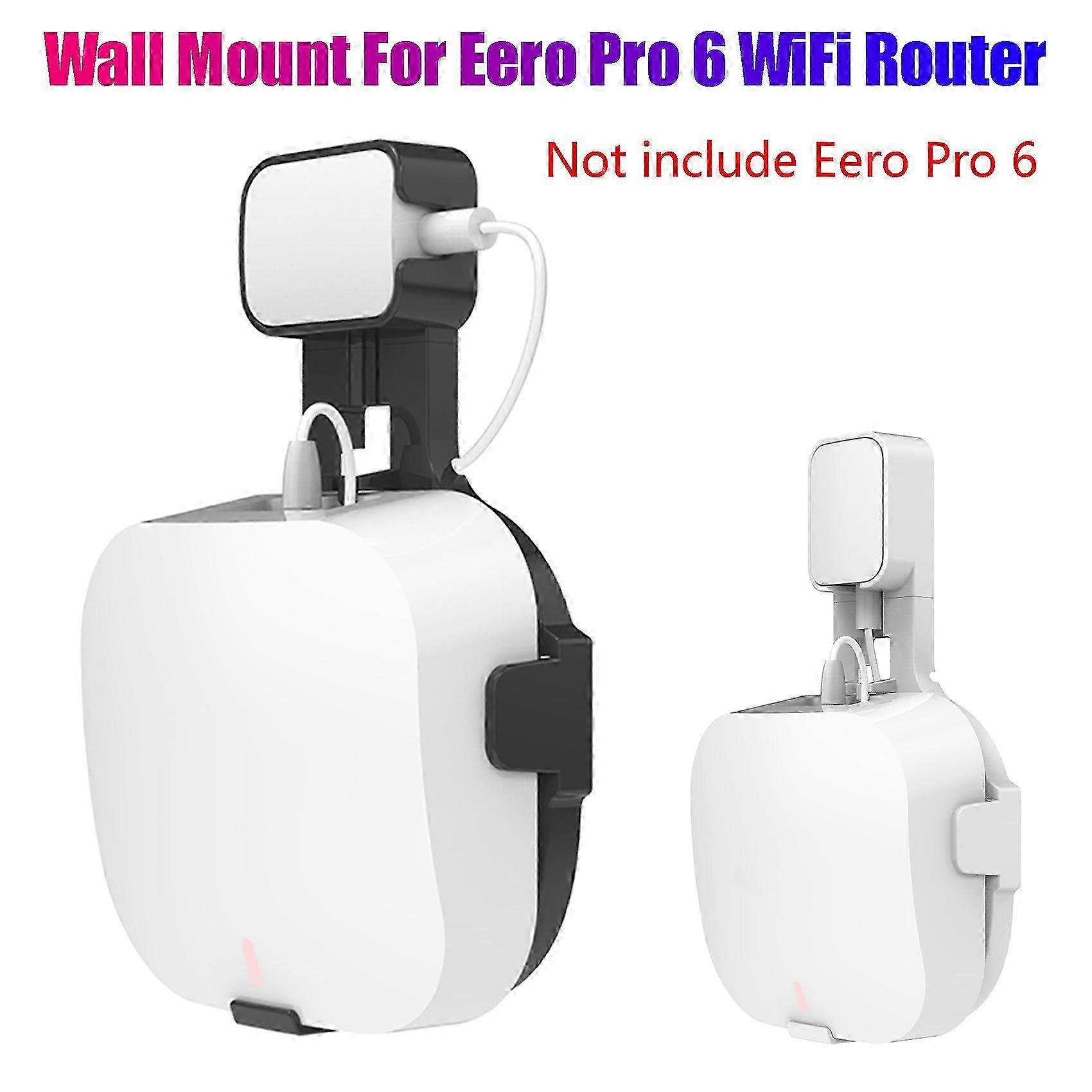 Wall Mount for Eero Pro 6 WiFi Router Holder Space Saving (White) - FFA