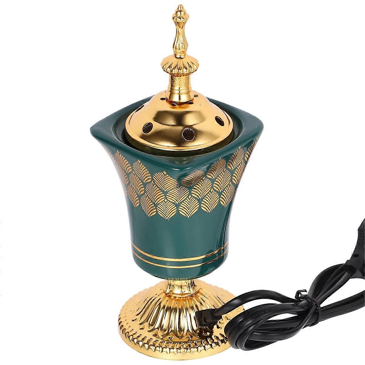 Plug-in Incense Burner Indoor Sandalwood Incense Burner Charcoal Incense Burner Middle Eastern Decor
