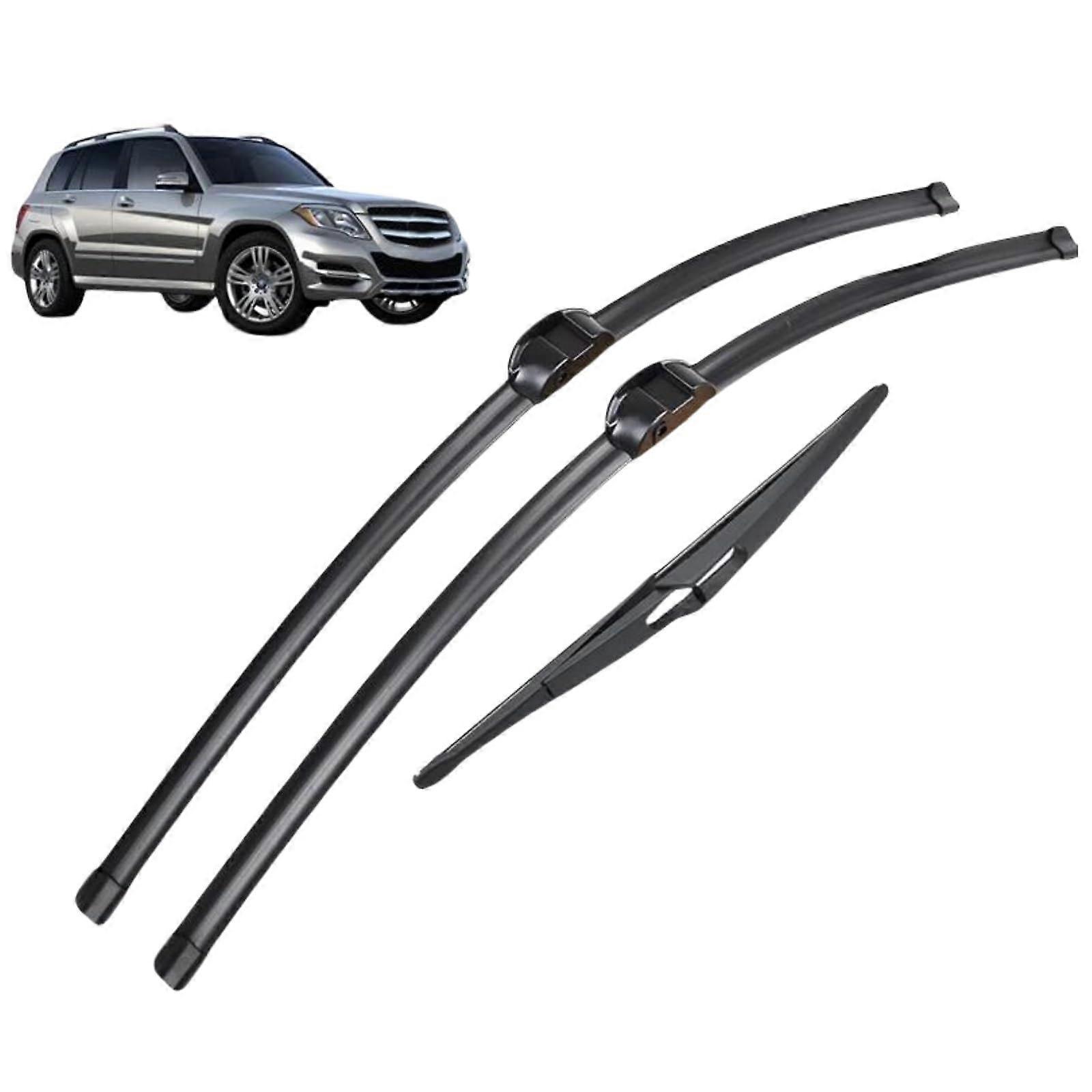 Windshield Wipers Front Rear Wiper Blades Set For Benz GLK-Class X204 2008-2014, 22/19/12 Inch
