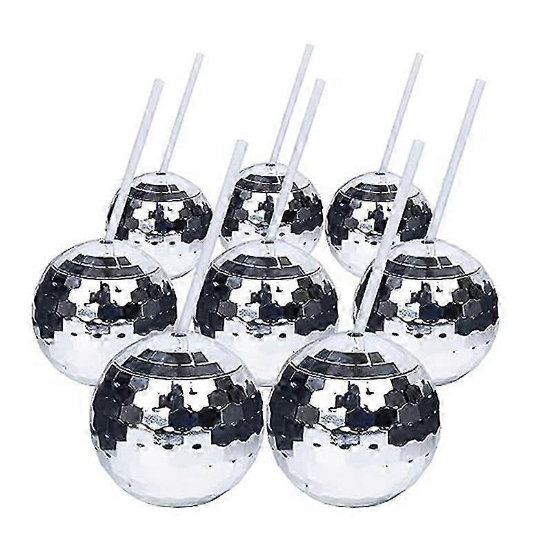 Glitter Ball Cups Round Ball Cups Plastic Cups Straw Cups
