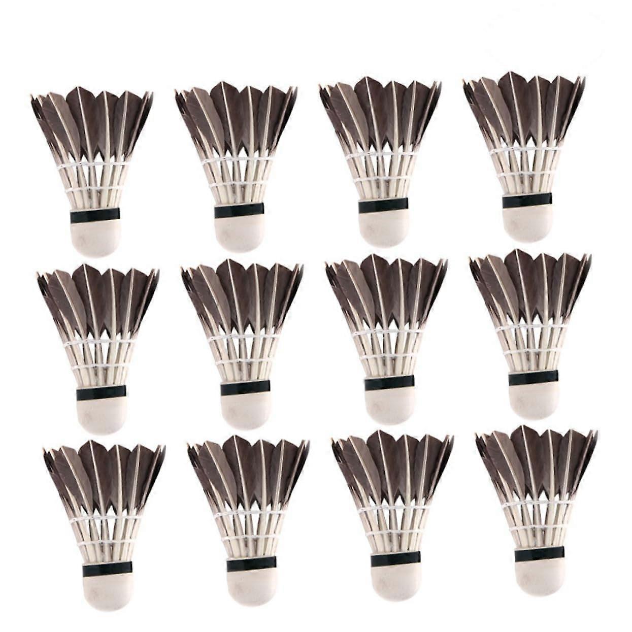 12 Pack Badminton Shuttlecocks Nylon Birdies for Glow in the Dark Sports Training and Outdoor Play