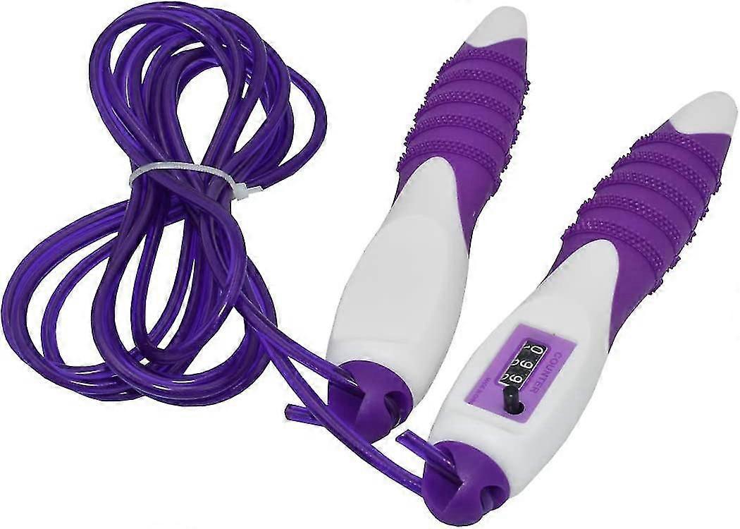 Heavy Weighted Smart Jump Rope Easy Adjustable PVC Professional Ergonomic Ball Bearing - Non-Slip Handle For All Heights and Skill Levels, Comfortable