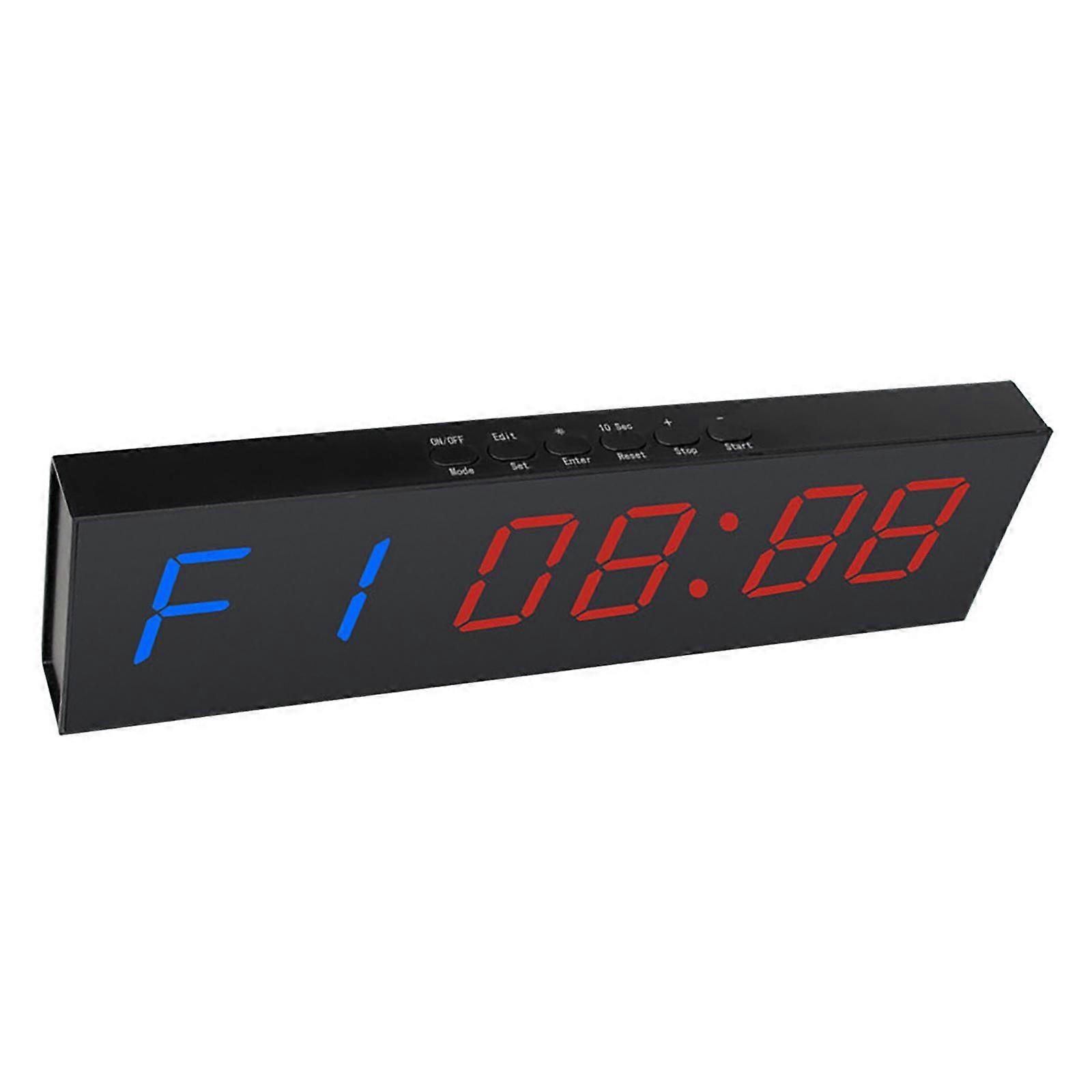 LED-Gym-Timer-Stoppuhr mit Fernbedienung, Countdown/Up-Timer, Intervall-Timer