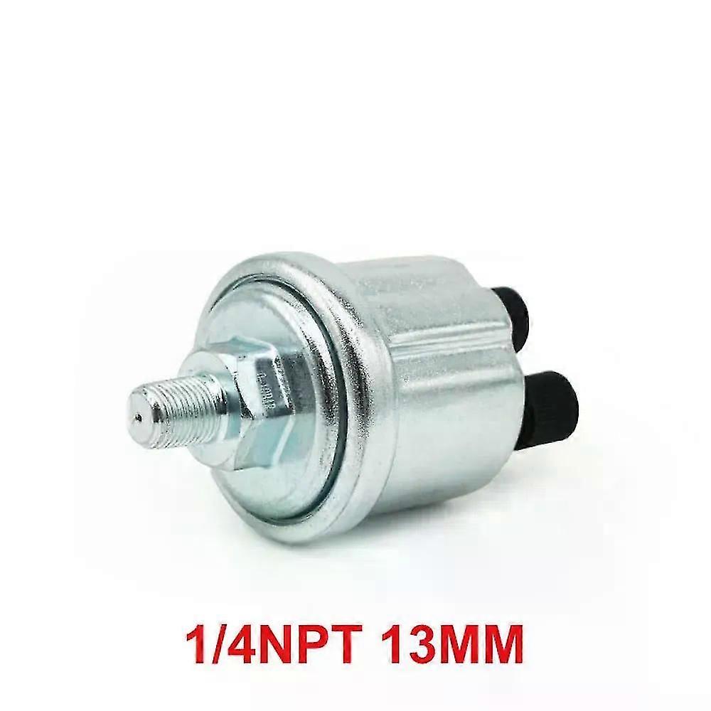 Sensore di pressione dell'olio VDO universale da 0 a 10 bar 1/8NPT Parte del generatore diesel 10mm Sensore di pressione di allarme con spina dell'equipaggio in acciaio inossidabile