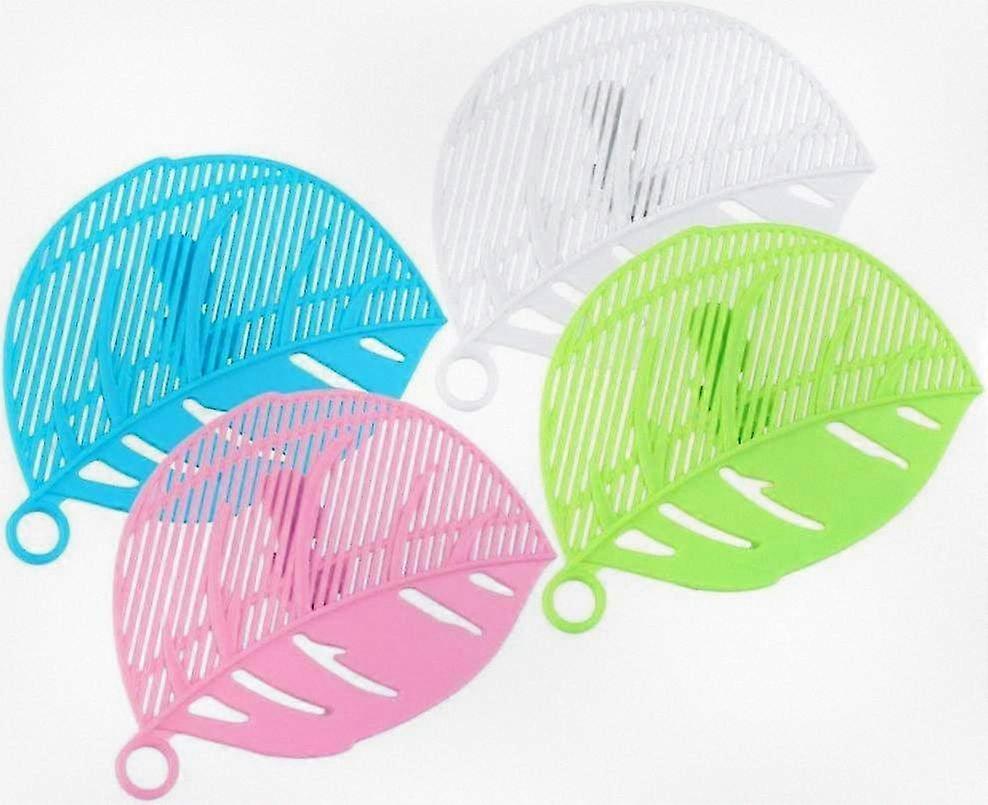 4 Pieces Leaf Design Rice Strainer - Essential Kitchen Tool for Home Cooking