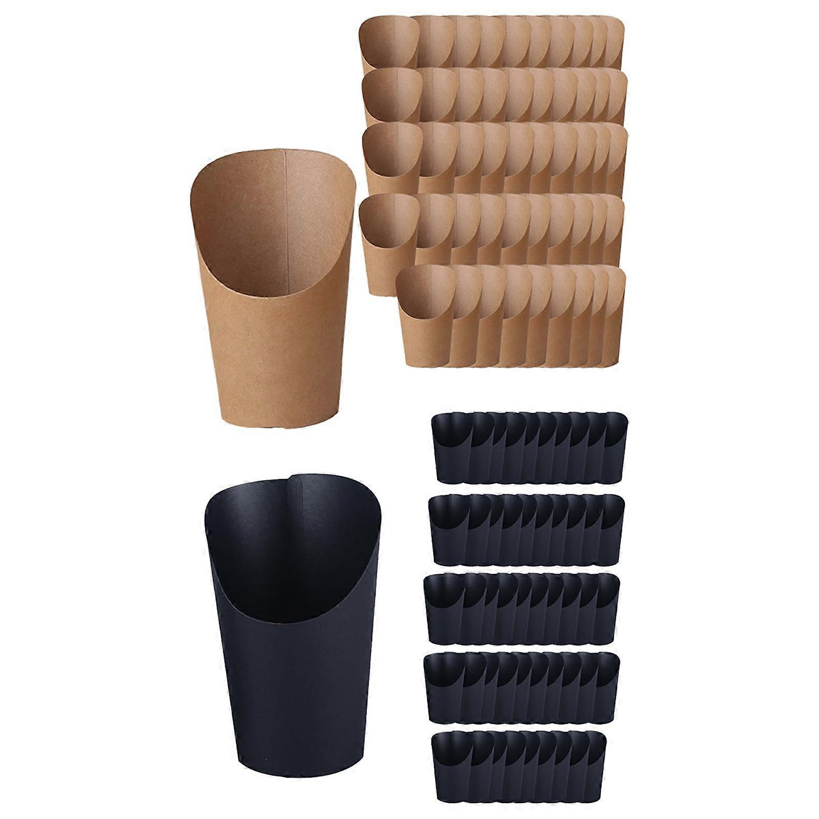 100Pcs γαλλικοί κώνοι εγγράφου κατόχου κρατήσεων κρατήσεων Kraft για το γάμο