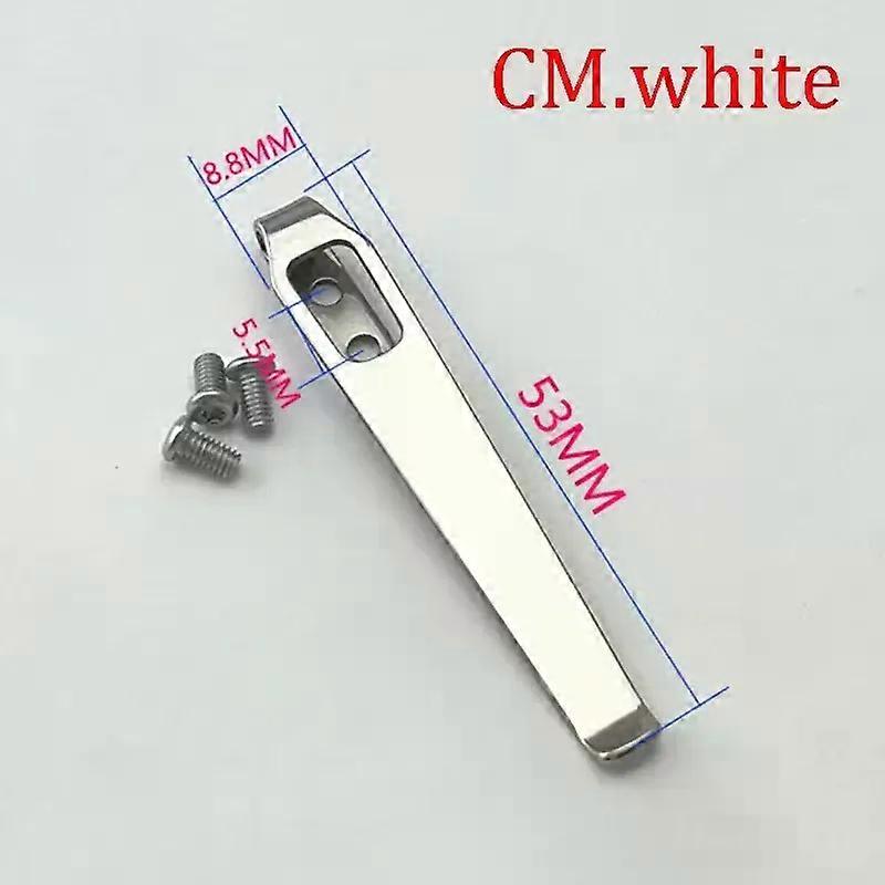 Shibingsheng New Stainless Steel Back Clip for DIY Folding Pocket Knife Tool DIY Accessories Back Clip Custom Folding Knife Back Clip Holder