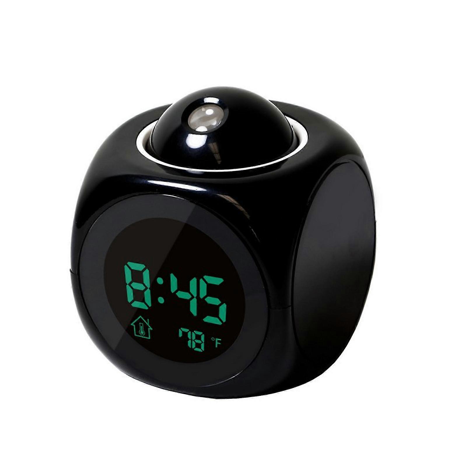 Alarm Clock with Digital Display Lightweight Table Clocks LED Projection for Room Adjustable Time Display Large Numbers Snooze Function Modern Design