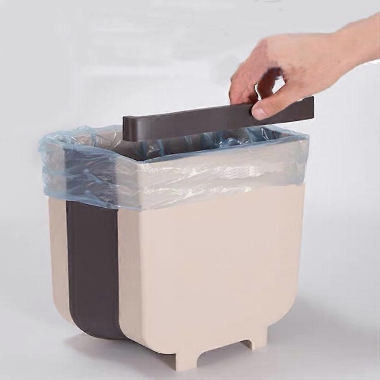 Foldable Hanging Kitchen Trash Can 24x6x21cm