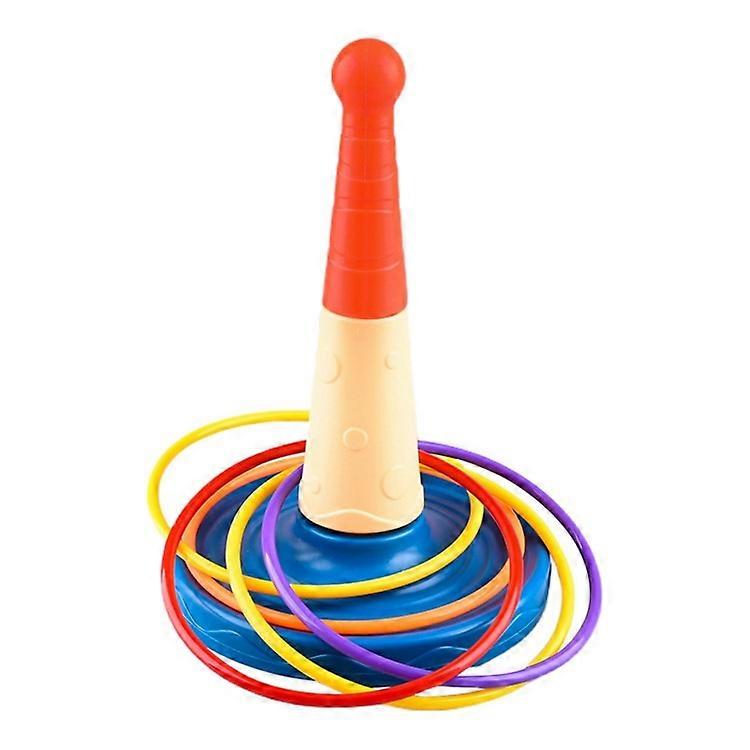 Children Throw Circle Game Stacking Toy Set Interactive Family Game Educational Skill Development