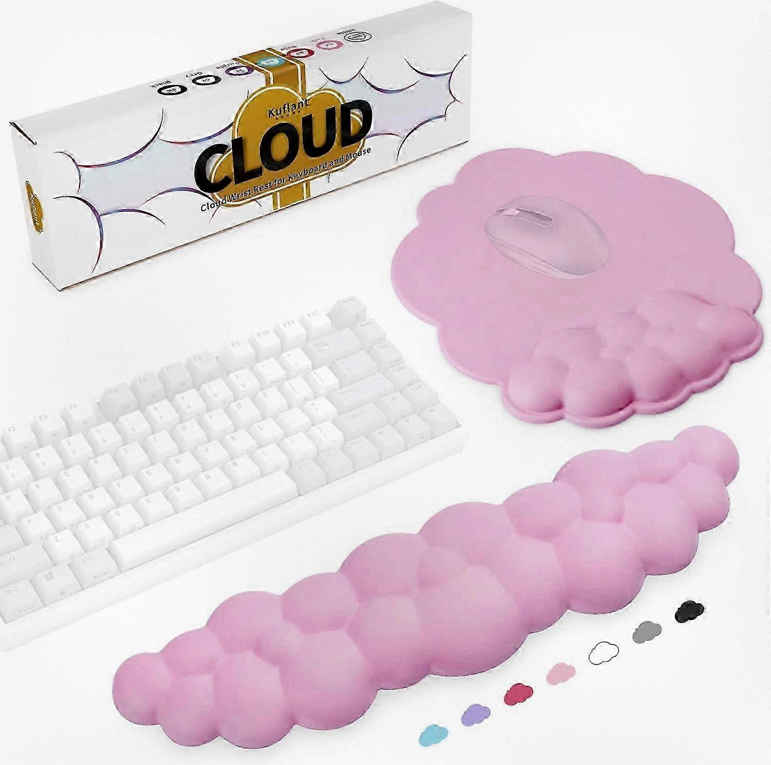 Stylish Memory Foam Mouse Pad and Wrist Rest Game Keyboard Pad, Designed to Provide Extra Comfort for Your Wrist and Hand While Gaming