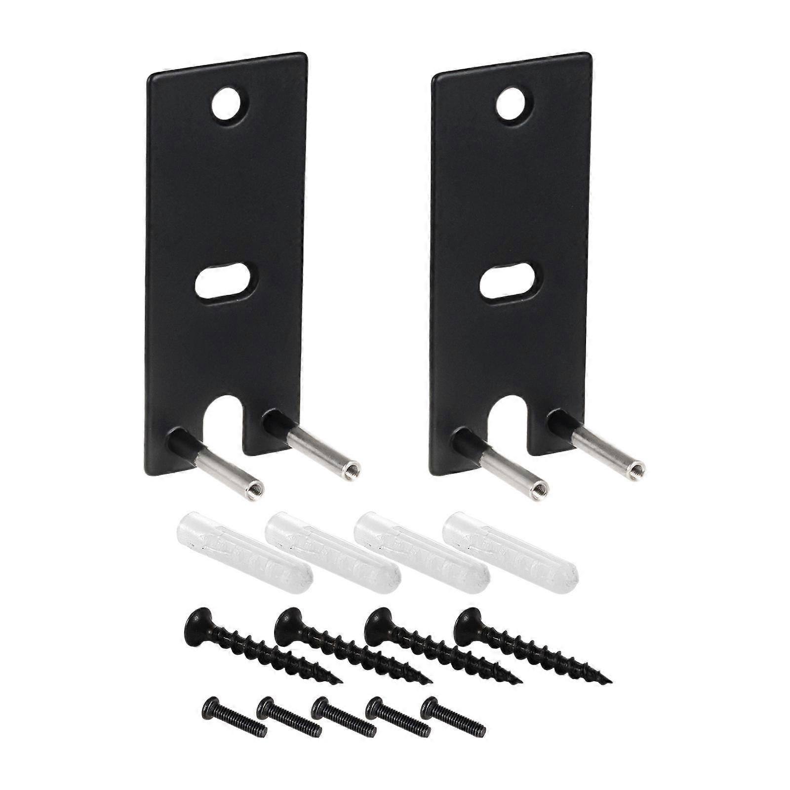 2 Pieces Speaker Wall Mounts with Hardware Kits Steel Wall Shelf for Home