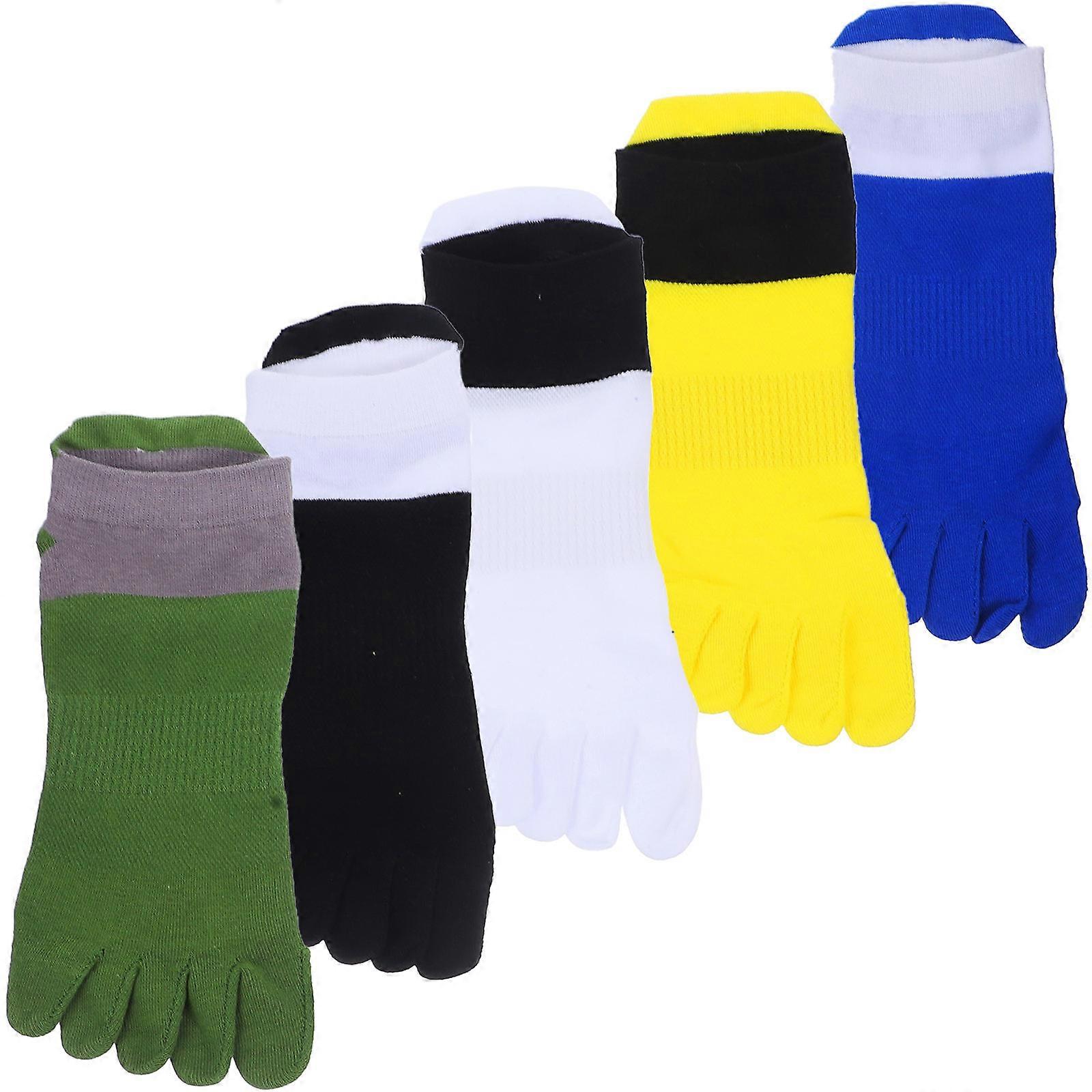 Cotton Socks for Men with Five Toes Design Breathable and Comfortable for Sports and Daily Use Assorted Color
