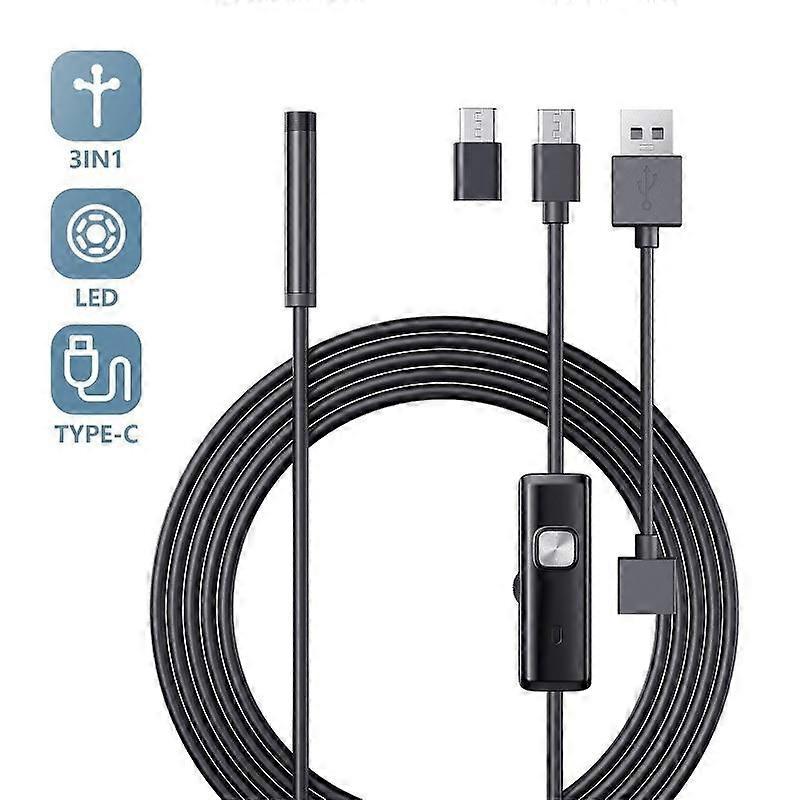 Endoscope Camera: 5.5mm USB, Android, Mini Lens, Waterproof