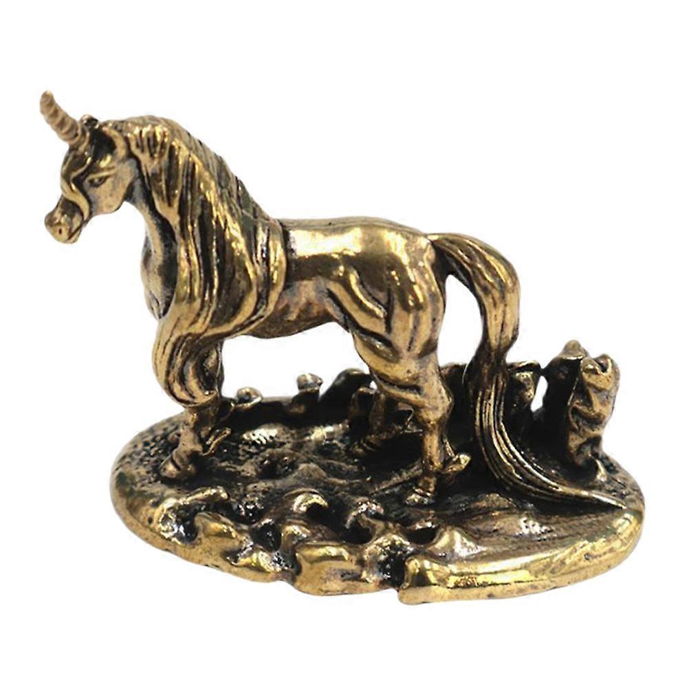 Solid Brass Unicorn Figurine, Thoughtful present for Loved Ones