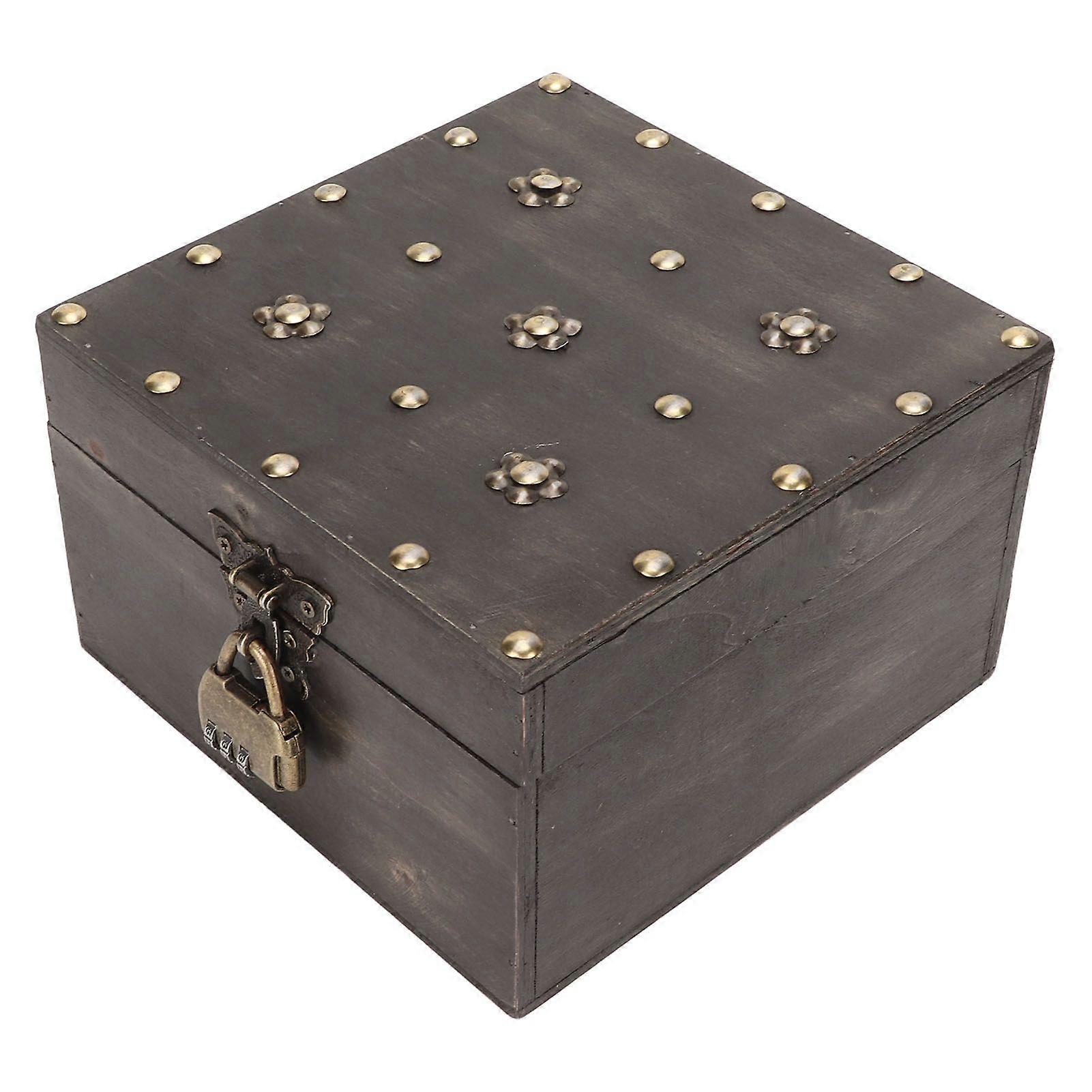 2025 Latest Model  Vintage Treasure Box with Combination Lock Handcraft