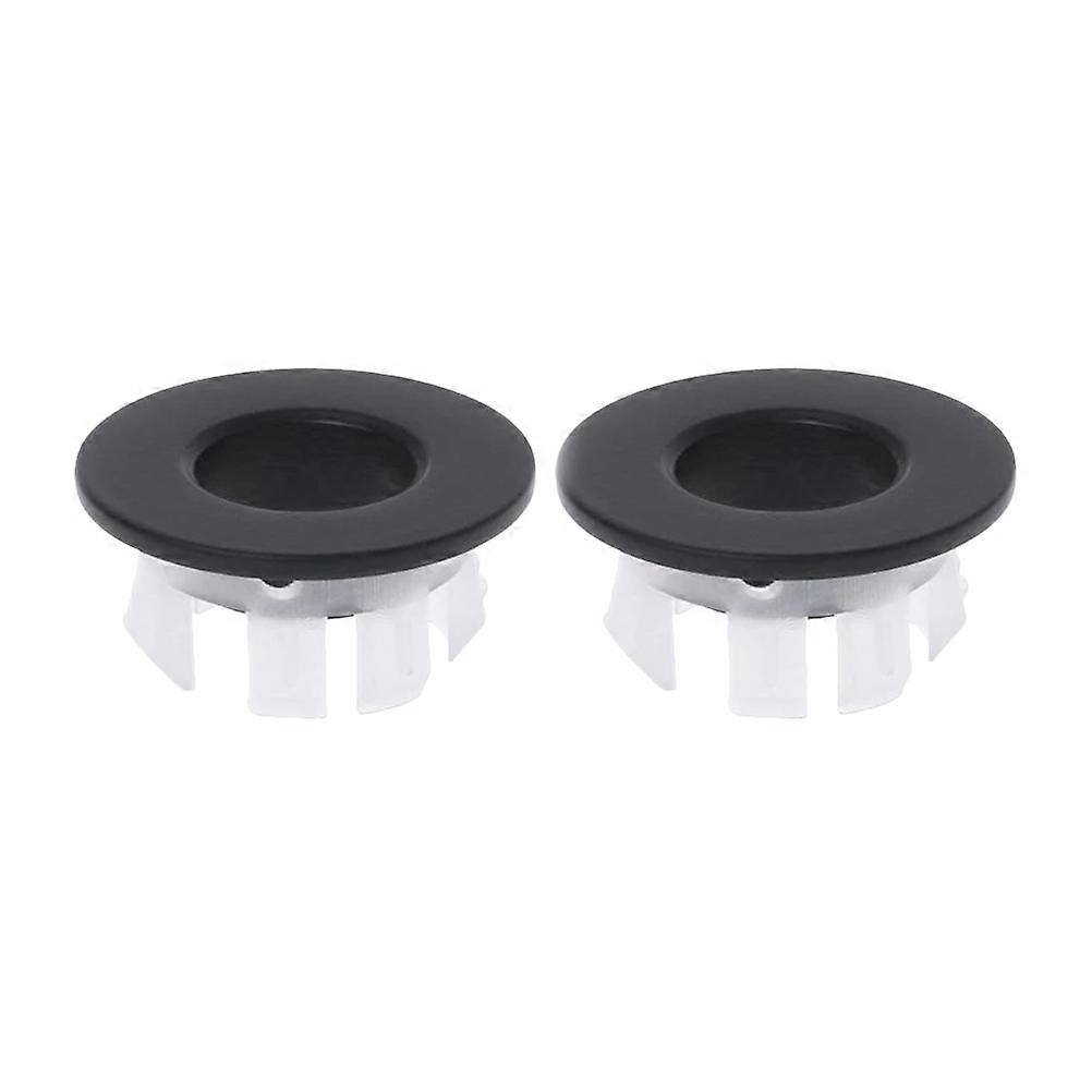 Sink Overflow Ring Caps 2 Pack Durable Decorative Basin Accessory for Bathroom Drain Cover Easy Installation