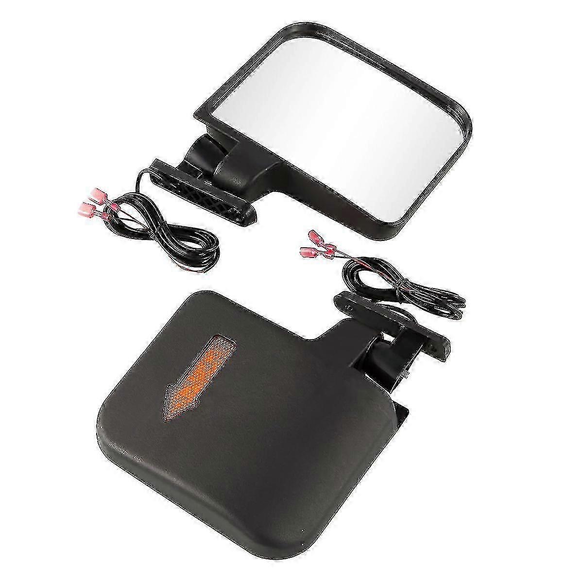Golf Cart Side Mirrors With LED Turn Signal Light For Certain Brands And Others